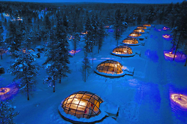 Hotel-iglú Kakslauttanen en Finlandia 3